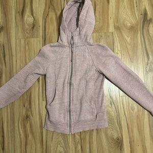 Lululemon pink full zip scuba size 2